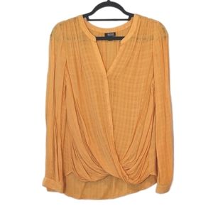 Nice yellow semi-sheer blouse